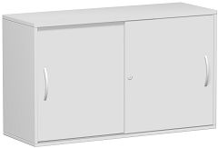 Anstell-Schiebetrenschrank Oberboden 25 mm, mit Stellfen, abschliebar, 1200x425x720, Lichtgrau/Lichtgrau