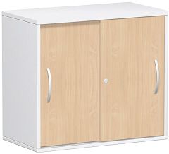 Anstell-Schiebetrenschrank Oberboden 25 mm, mit Stellfen, abschliebar, 800x425x720, Buche/Wei