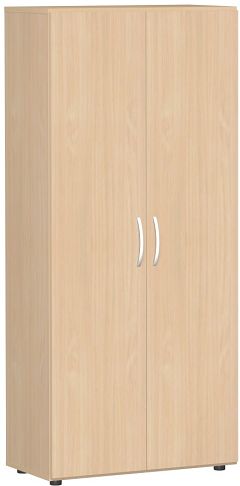 Flgeltrenschrank mit Standfen, inkl. Trdmpfer, abschliebar, 800x420x1808, Buche/Buche