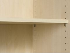 Flgeltrenschrank mit Standfen, inkl. Trdmpfer, abschliebar, 800x420x1808, Buche/Lichtgrau